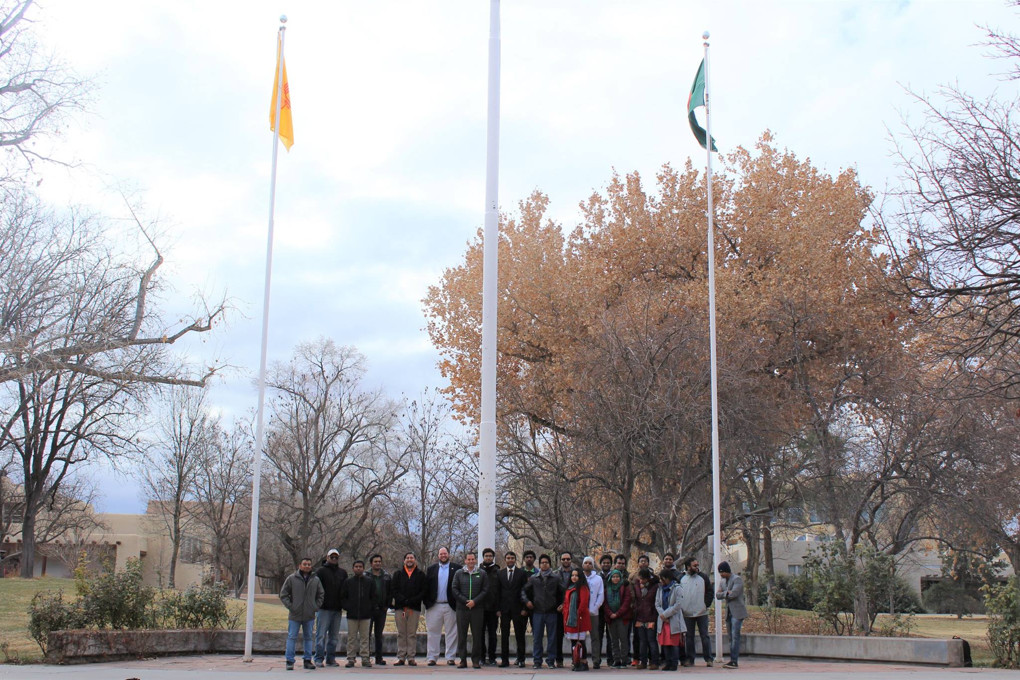 Flag raising on victory day of Bangladesh, December 2017