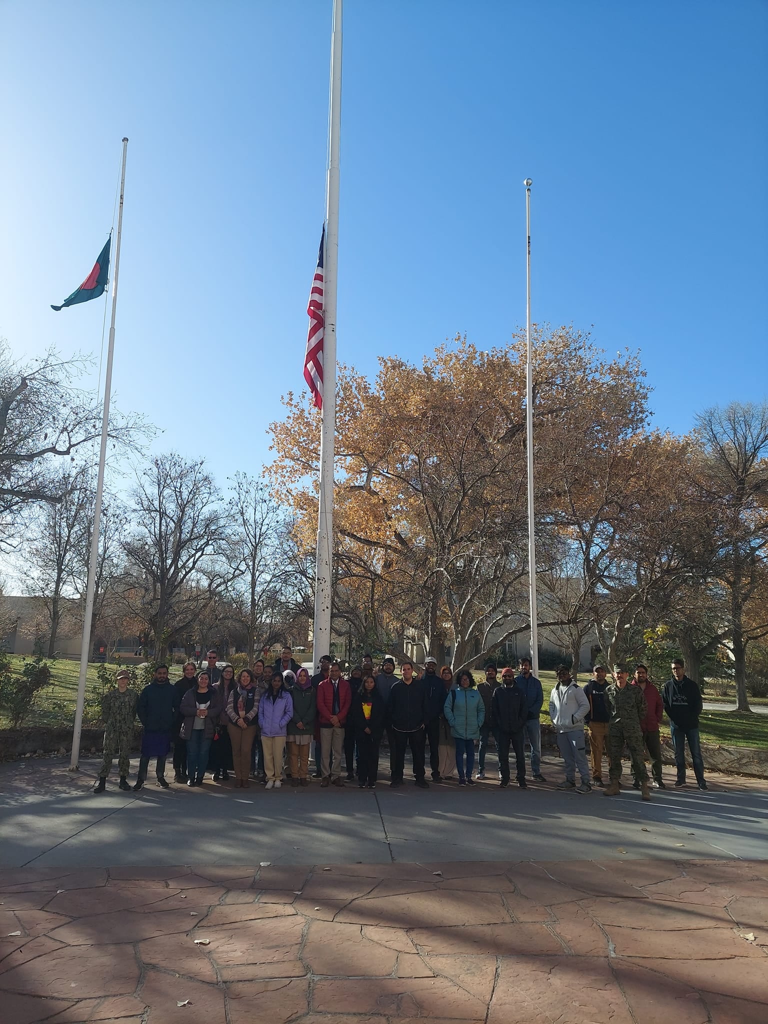Flag raising on Victory Day of Bangladesh, December 2024